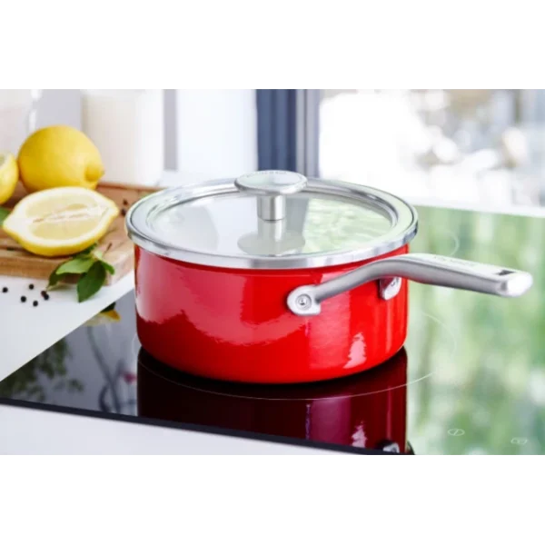 Casserole Émaillée 20cm Rouge Empire KitchenAid vente chaude 3