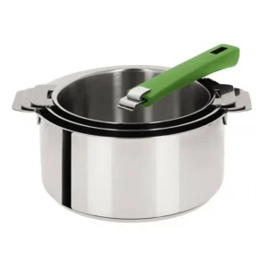 boutique pas cher Casserole Mutine Ø 14 Cm Manche Amovible Inox Cristel 14