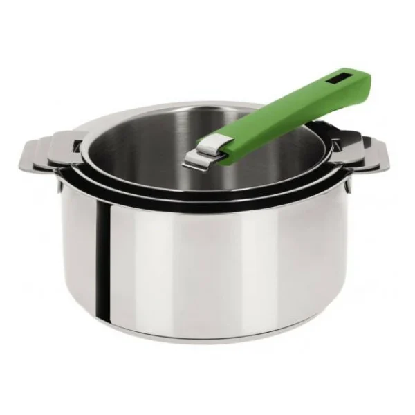 boutique pas cher Casserole Mutine Ø 14 Cm Manche Amovible Inox Cristel 5