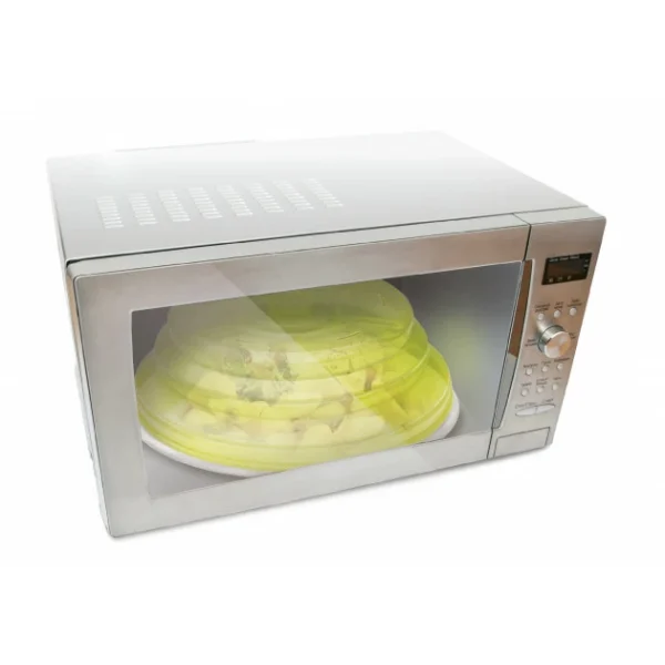 Dernières Nouveautés Cloche Micro-ondes Silicone Pliable Ø 25,5 Cm X H 8,5 Cm Ibili 3