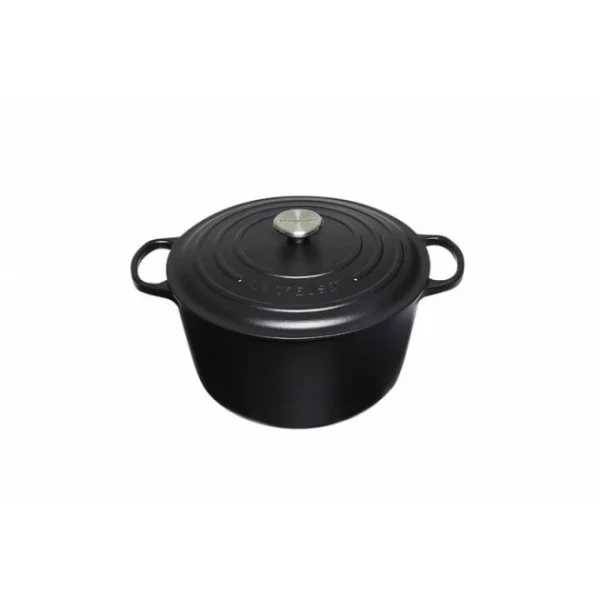 meilleur service Cocotte En Fonte Haute 24 Cm Noir Mat Le Creuset 1