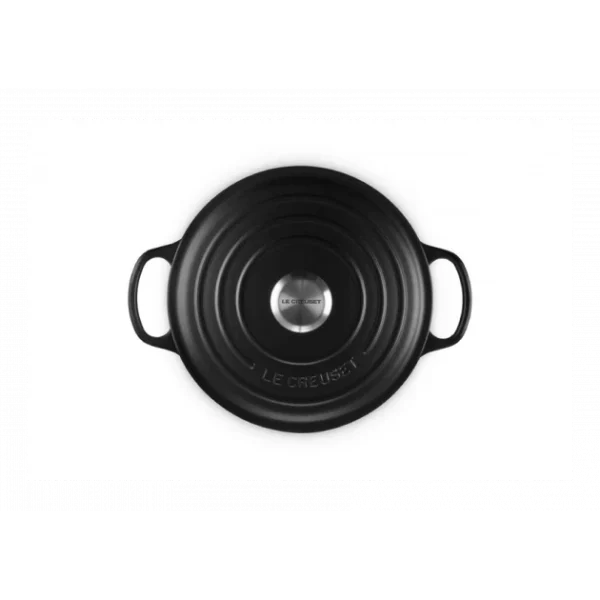 Cocotte En Fonte Haute 26 Cm Noir Ebène Le Creuset aux meilleurs prix 5