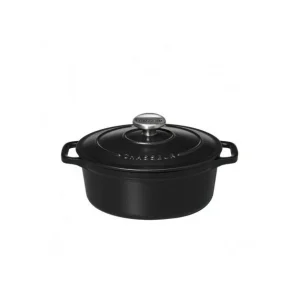 Cocotte En Fonte Ovale 17 Cm Noir Mat Chasseur prix le plus bas 9