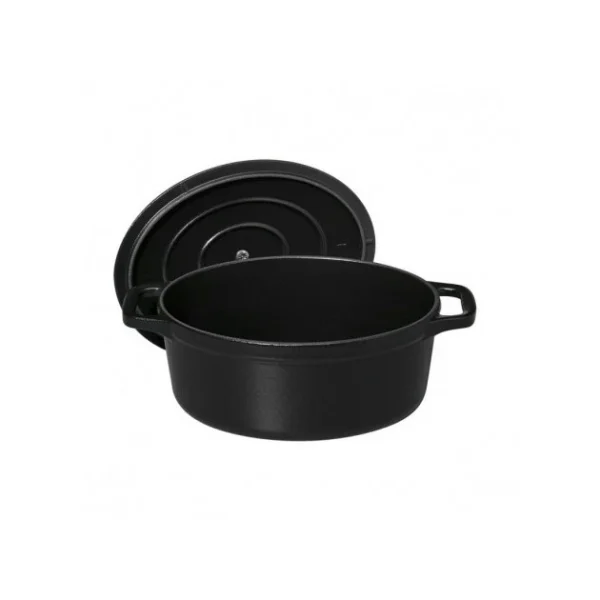 Cocotte En Fonte Ovale 17 Cm Noir Mat Chasseur prix le plus bas 4