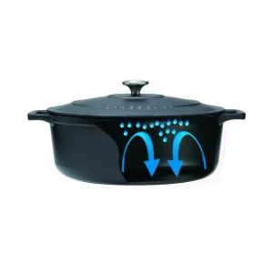Cocotte En Fonte Ovale 17 Cm Noir Mat Chasseur prix le plus bas 15
