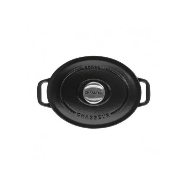 Cocotte En Fonte Ovale 17 Cm Noir Mat Chasseur prix le plus bas 1
