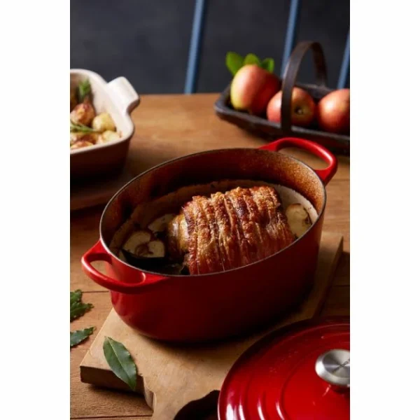 vente pas cher en ligne Cocotte En Fonte Ovale 27 Cm Cerise Le Creuset Signature 6