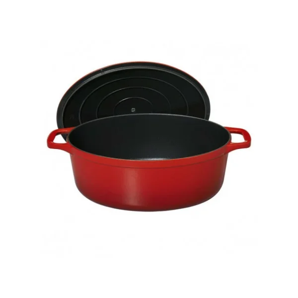 Cocotte En Fonte Ovale 27 Cm Rubis Chasseur magasins pas chers 4