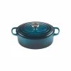 meilleur cadeau Cocotte En Fonte Ovale 31 Cm Deep Teal Le Creuset Signature 17