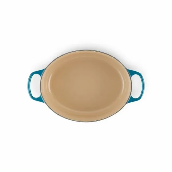 meilleur cadeau Cocotte En Fonte Ovale 31 Cm Deep Teal Le Creuset Signature 5