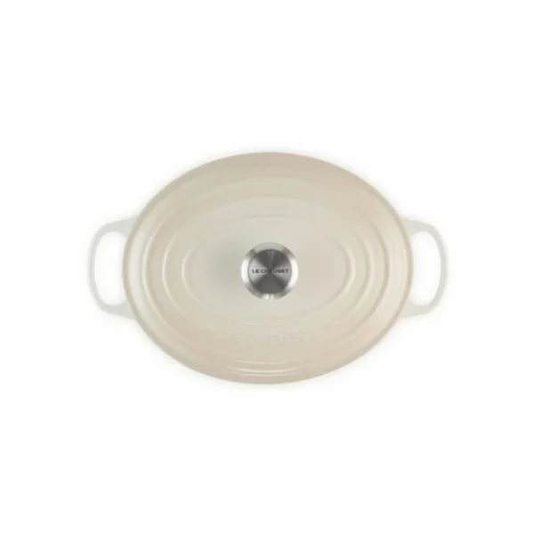 boutique en ligne Cocotte En Fonte Ovale 31 Cm Meringue Signature Le Creuset 4
