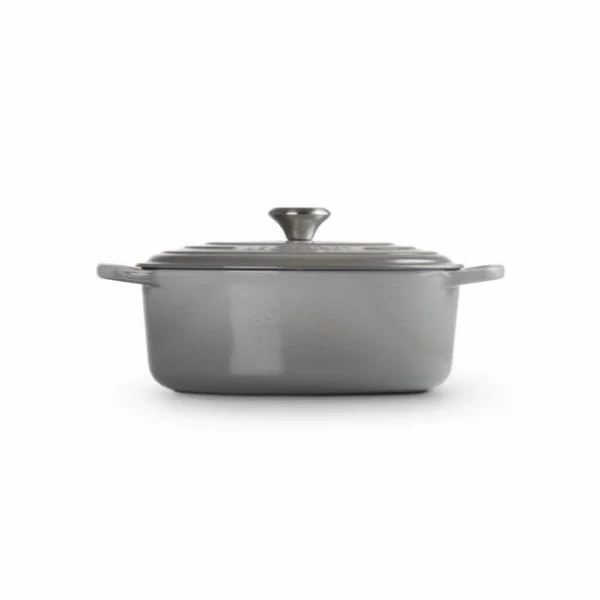 vente pas cher Cocotte En Fonte Ovale 31 Cm Mist Grey Le Creuset Signature 3