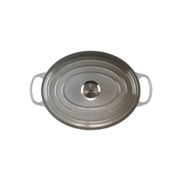 vente pas cher Cocotte En Fonte Ovale 31 Cm Mist Grey Le Creuset Signature 4