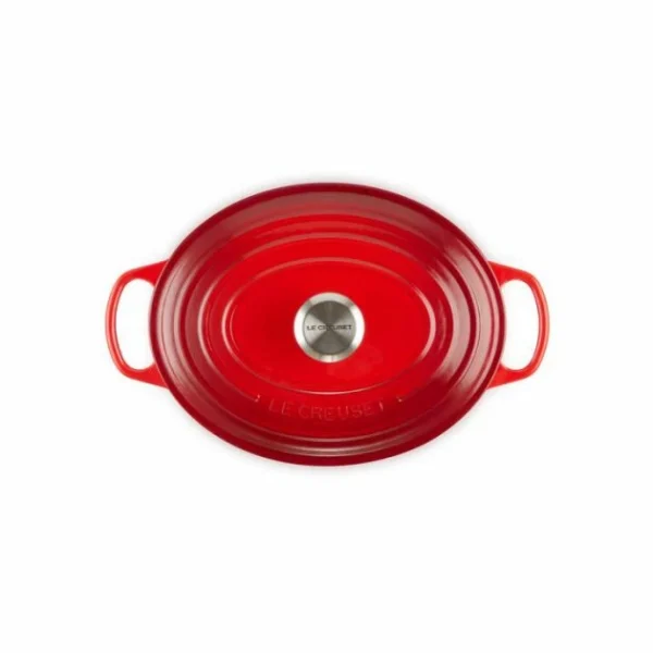 bas prix Cocotte En Fonte Ovale 33 Cm Cerise Le Creuset Signature 4