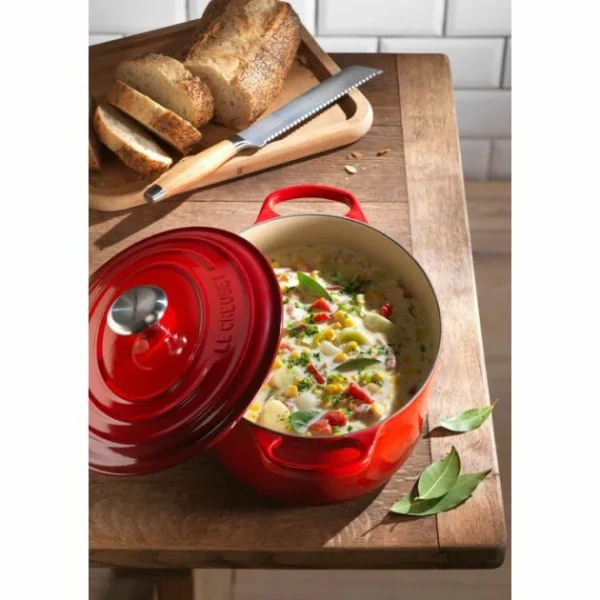 bas prix Cocotte En Fonte Ovale 33 Cm Cerise Le Creuset Signature 6