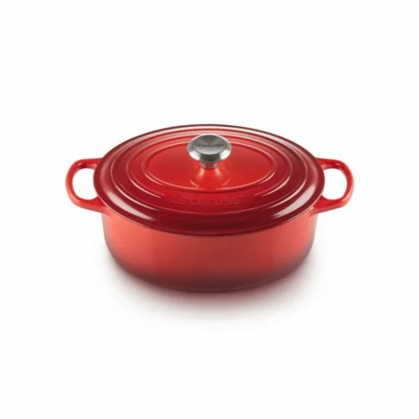 bas prix Cocotte En Fonte Ovale 33 Cm Cerise Le Creuset Signature 1