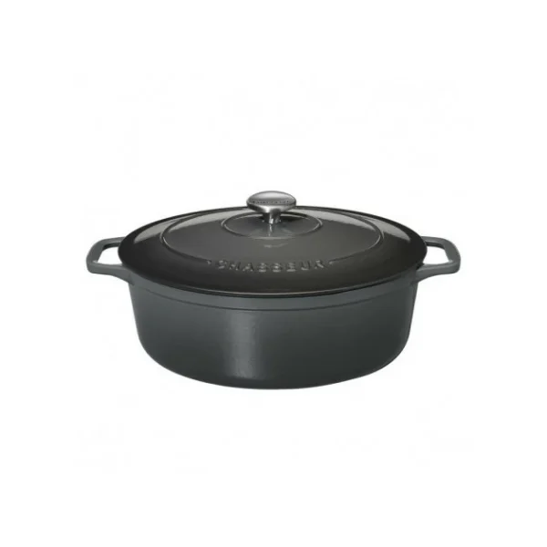 online boutique Cocotte En Fonte Ovale 35 Cm Caviar Chasseur 3