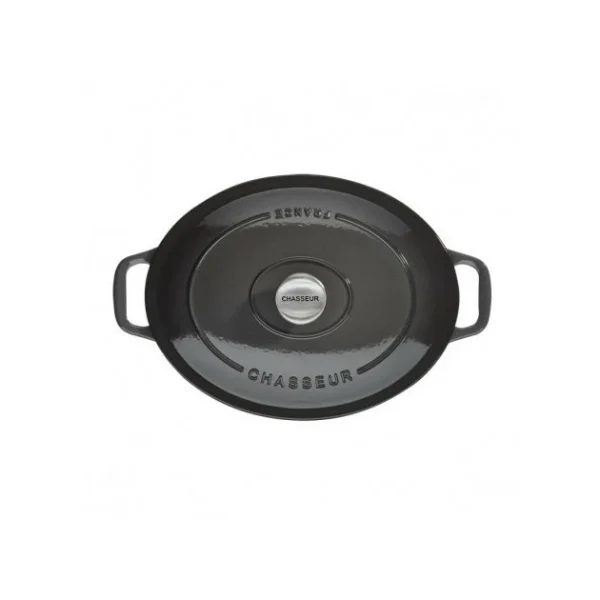 online boutique Cocotte En Fonte Ovale 35 Cm Caviar Chasseur 1