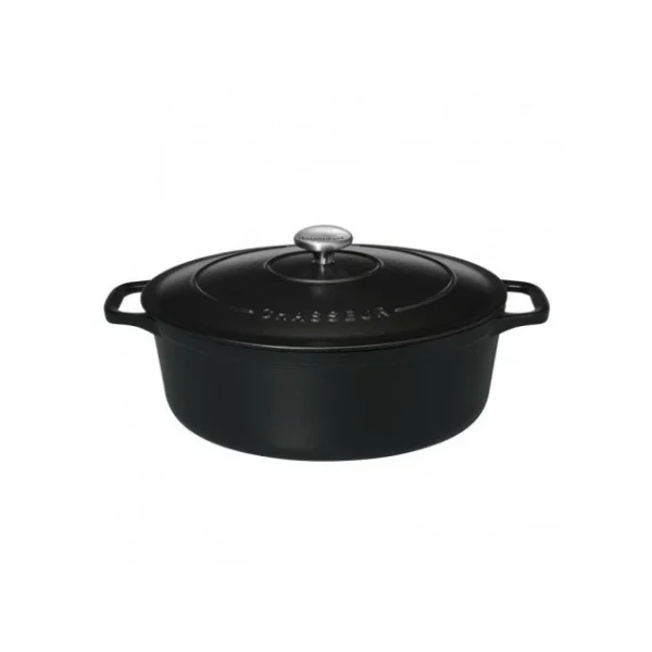 Cocotte En Fonte Ovale 35 Cm Noir Mat Chasseur Nouvelle tendance 3