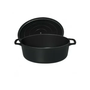 Cocotte En Fonte Ovale 35 Cm Noir Mat Chasseur Nouvelle tendance 11