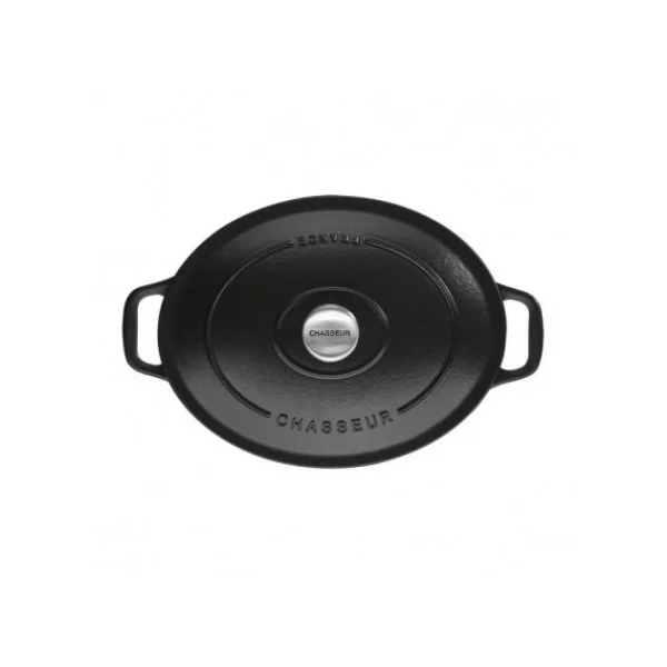 Cocotte En Fonte Ovale 35 Cm Noir Mat Chasseur Nouvelle tendance 1