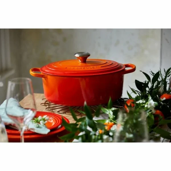 à prix promos Cocotte En Fonte Ovale 35 Cm Volcanique Le Creuset Signature 6