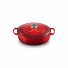 Prestation Et Rapide Cocotte En Fonte Ovale Basse 27 Cm Cerise Le Creuset Signature 22