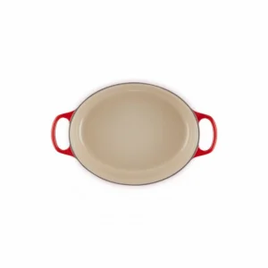 Prestation Et Rapide Cocotte En Fonte Ovale Basse 27 Cm Cerise Le Creuset Signature 15