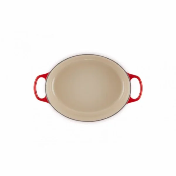 Prestation Et Rapide Cocotte En Fonte Ovale Basse 27 Cm Cerise Le Creuset Signature 6