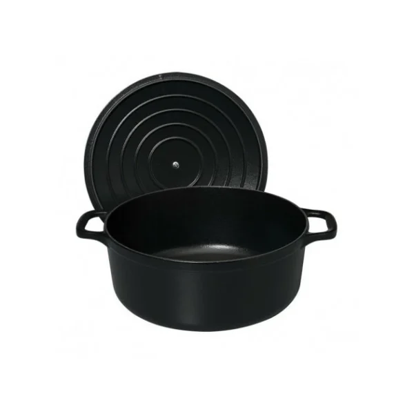 Service Clients Dédié Cocotte En Fonte Ronde 18 Cm Noir Mat Chasseur 4