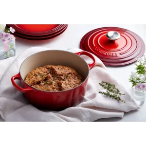 vente chaude Cocotte En Fonte Ronde 20 Cm Cerise Le Creuset Signature 17