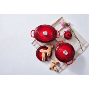 vente chaude Cocotte En Fonte Ronde 20 Cm Cerise Le Creuset Signature 21