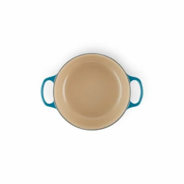 haute qualité Cocotte En Fonte Ronde 20 Cm Deep Teal Le Creuset Signature 5