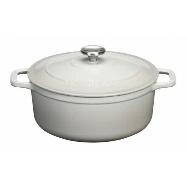 soldes pas cher Cocotte En Fonte Ronde 20 Cm Macadamia Chasseur 3