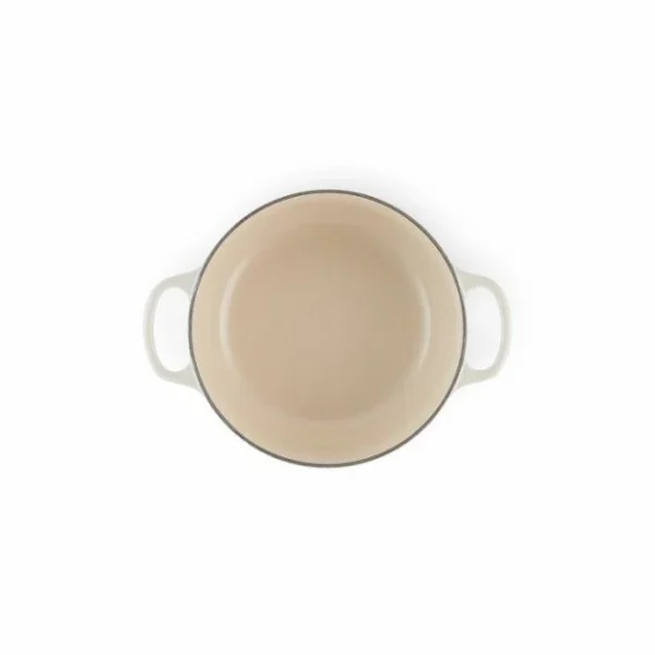 boutique en france Cocotte En Fonte Ronde 20 Cm Meringue Signature Le Creuset 5
