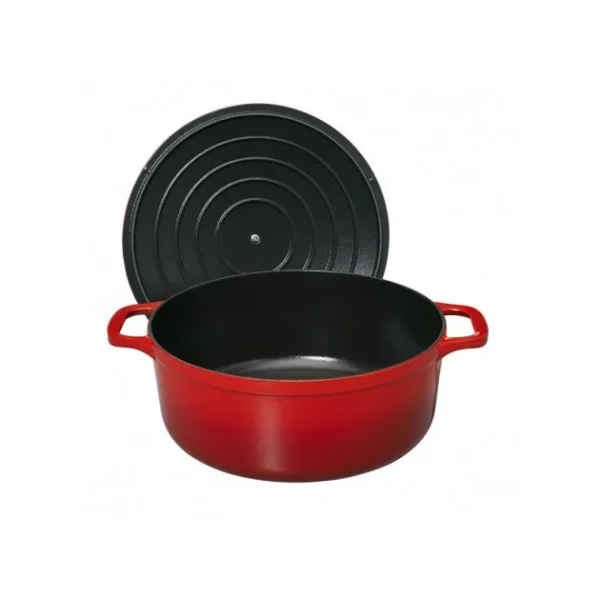 pas cher Cocotte En Fonte Ronde 20 Cm Rubis Chasseur 4