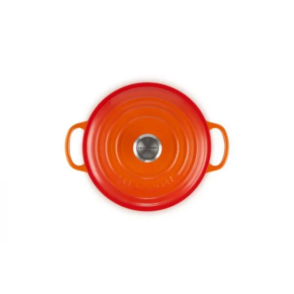 Cocotte En Fonte Ronde 20 Cm Volcanique Le Creuset Signature De Qualité 4