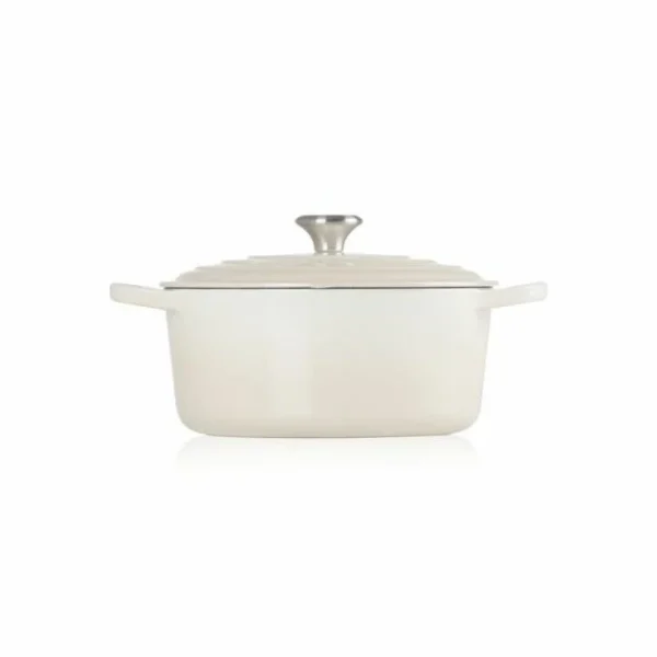Cocotte En Fonte Ronde 22 Cm Meringue Signature Le Creuset Livraison gratuite 3
