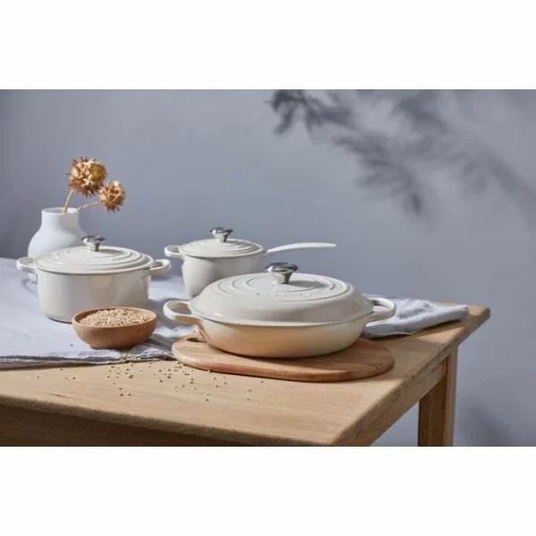 Cocotte En Fonte Ronde 22 Cm Meringue Signature Le Creuset Livraison gratuite 6