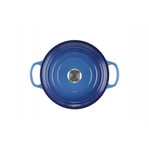 Cocotte En Fonte Ronde 22 Cm Signature Azur Le Creuset Promotio de vente 10