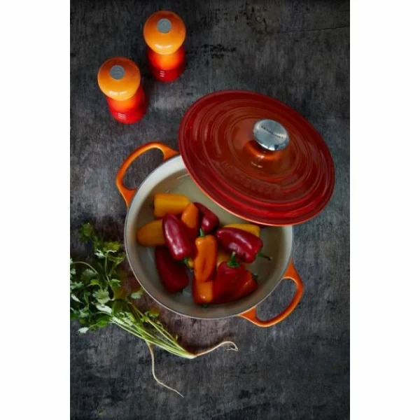 Cocotte En Fonte Ronde 22 Cm Volcanique Le Creuset Signature qualité d’originales 6