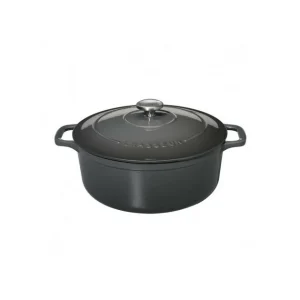 boutique pas cher Cocotte En Fonte Ronde 24 Cm Caviar Chasseur 9