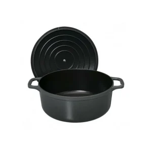 boutique pas cher Cocotte En Fonte Ronde 24 Cm Caviar Chasseur 11