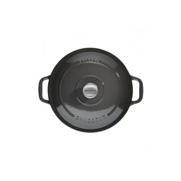 boutique pas cher Cocotte En Fonte Ronde 24 Cm Caviar Chasseur 1