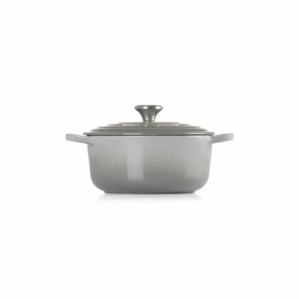 Cocotte En Fonte Ronde 24 Cm Mist Grey Le Creuset Signature en vente 3