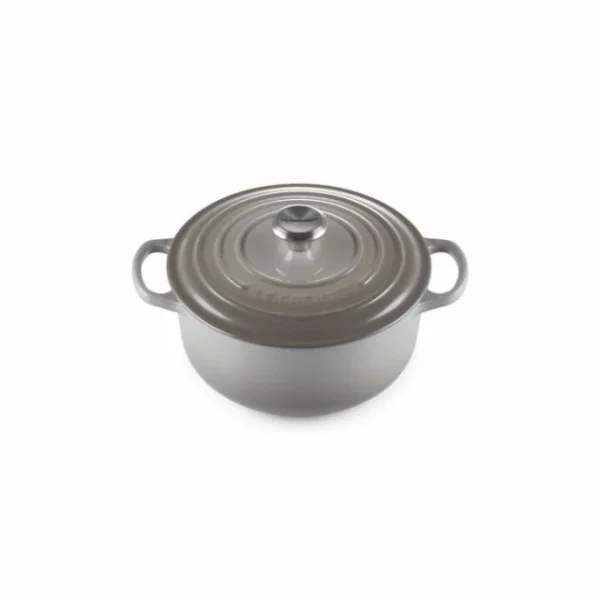Cocotte En Fonte Ronde 24 Cm Mist Grey Le Creuset Signature en vente 1