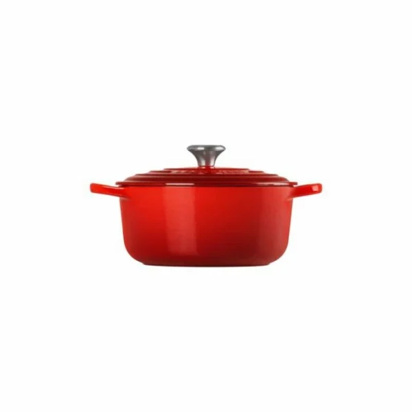 boutique Cocotte En Fonte Ronde 26 Cm Cerise Le Creuset Signature 3