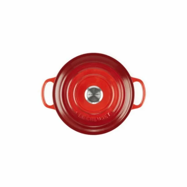boutique Cocotte En Fonte Ronde 26 Cm Cerise Le Creuset Signature 4
