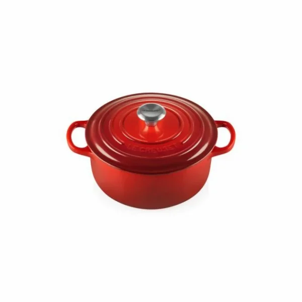 boutique Cocotte En Fonte Ronde 26 Cm Cerise Le Creuset Signature 1