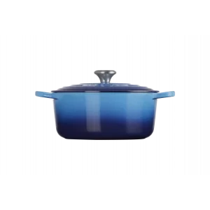 marque pas cher en ligne Cocotte En Fonte Ronde 26 Cm Azur Le Creuset Signature 8